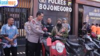 Beraksi di 33 TKP, Tiga Tersangka Kasus Curanmor Ditangkap Polres Bojonegoro