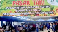 Sambut HUT ke-21, Pokja Wartawan Gandeng DKPP Belitung Gelar Pasar Tani