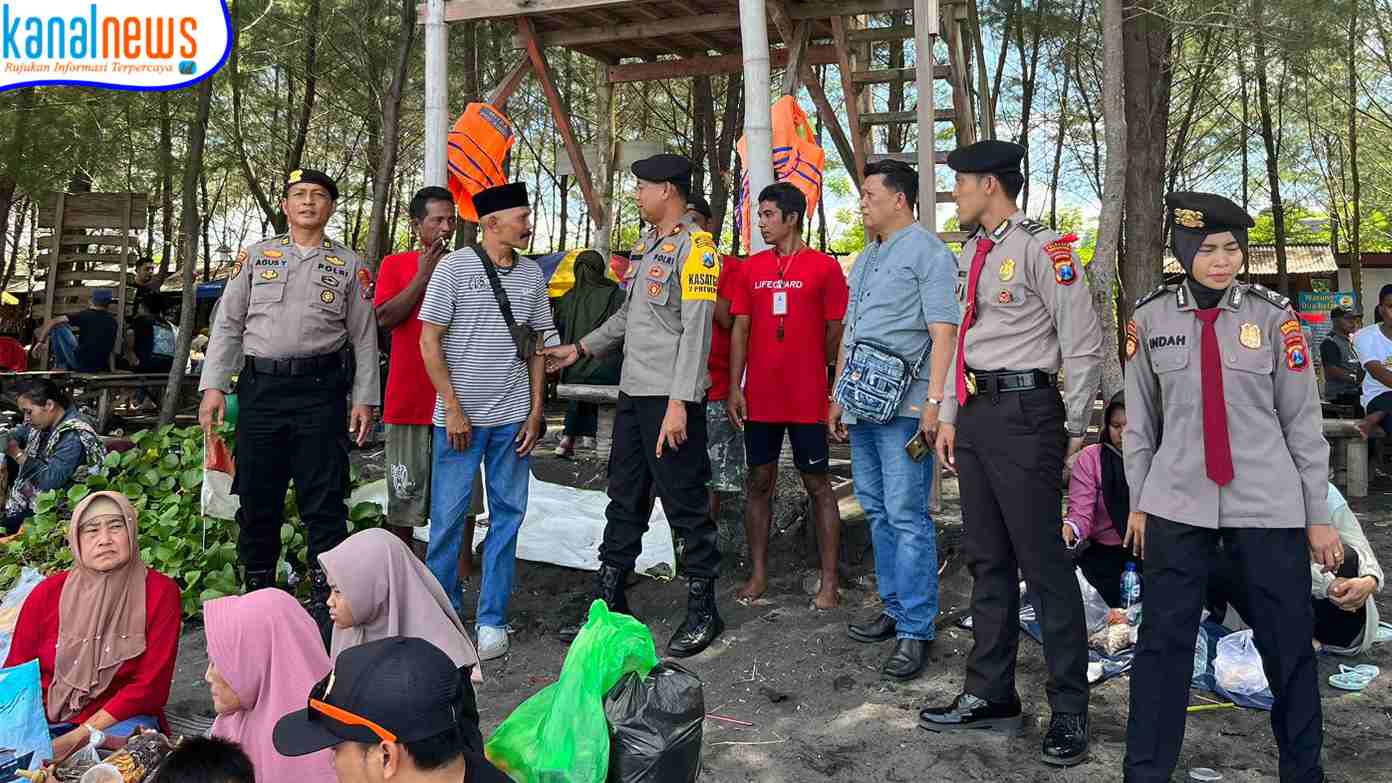 Liburan Idul Fitri 1444 H, Polresta Banyuwangi Siagakan Anggotanya di Tempat Wisata