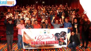 Tingkatkan Silaturahim, Polresta Banyuwangi Nobar Film “Aku Rindu”