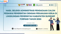 BKPSDM Sumenep Resmi Umumkan Hasil Seleksi Administrasi PPPK Formasi 2023, Ini Daftarnya