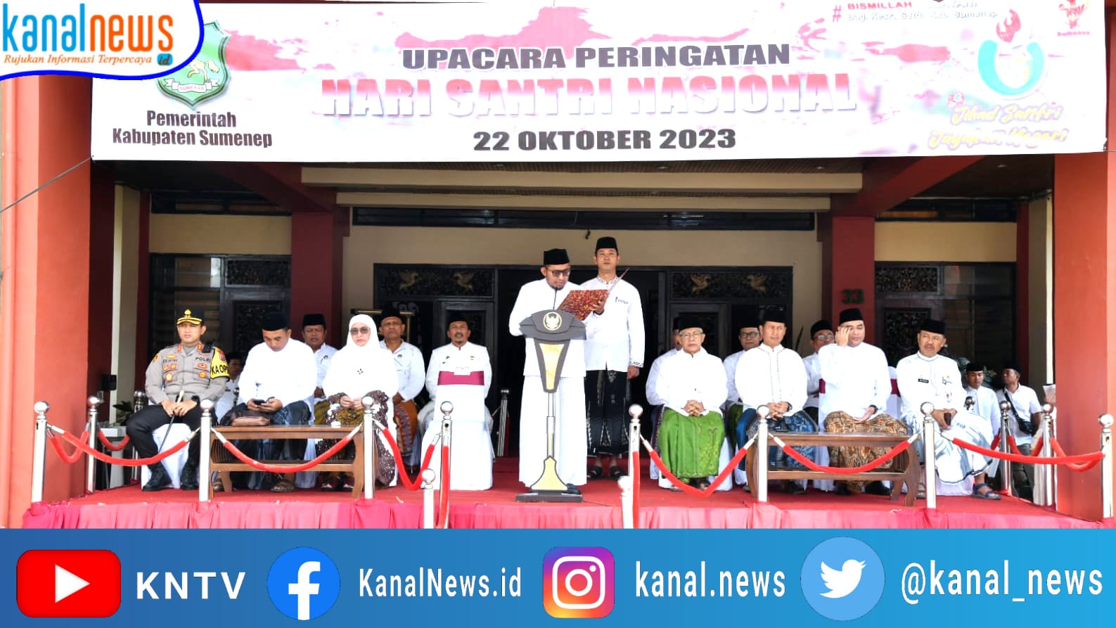 Pimpin Upacara HSN 2023, Bupati Sumenep Imbau Santri Melek Digital