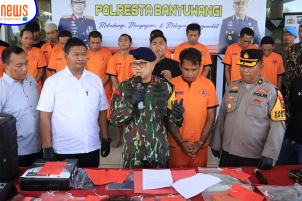 Oktober Hingga November 2023, Polresta Banyuwangi Berhasil Borgol 11 Tersangka Kasus Pencurian