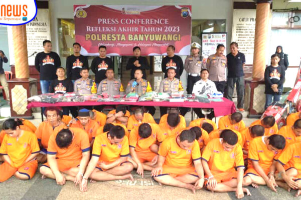 Refleksi Akhir Tahun 2023, Polresta Banyuwangi Berhasil Selesaikan Ribuan Kasus