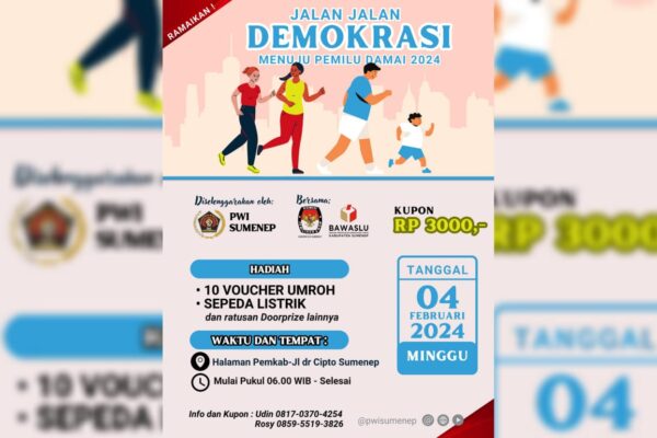 Ikuti Yuk..! JJD Berhadiah Voucher Umroh dan Sepeda Listrik Oleh PWI Sumenep, ingat Tanggalnya