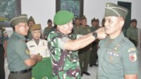 Dandim 0825 Banyuwangi Pimpin Upacara Kenaikan Pangkat Anggotanya