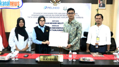 PT Pelindo dan Kejaksaan Beltim Teken MoU Penanganan Hukum