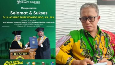 Bupati Sumenep Wisuda S3, Dirut BPRS Bhakti Sumekar; Inspirasi Bagi Generasi Muda
