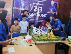 Partai Demokrat Sumenep Potong Tumpeng dan Santuni Anak Yatim di HUT ke-23