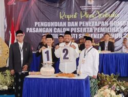 KPU Sumenep Tetapkan Nomor Urut Cabup-Cawabup Pilkada 2024, FINAL 01 – FAHAM 02