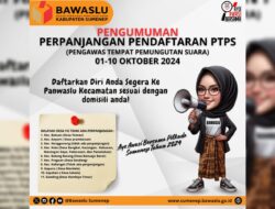 Bawaslu Sumenep Perpanjang Masa Pendaftaran PTPS Pilkada 2024, Ini Alasannya