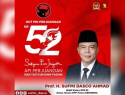 Politik Sejuk, Dasco Ucapkan Selamat untuk HUT Ke-52 PDI-P