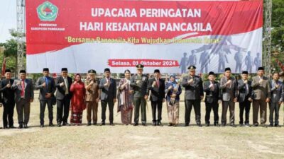Upacara Hari Kesaktian Pancasila, Pj Bupati : Nilai Pancasila harus selaras Dengan Aktivitas Generasinya