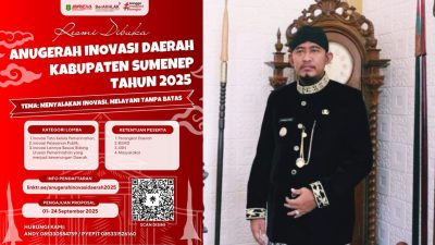 Berhadiah Fantastis, Pemkab Sumenep Bakal Gelar Anugerah Inovasi Daerah 2025, Ini Jadwalnya!