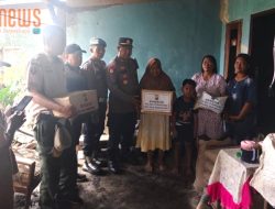 Bentuk Kepedulian, Polres Pasuruan Salurkan Bansos untuk Korban Sambaran Petir di Desa Cowek
