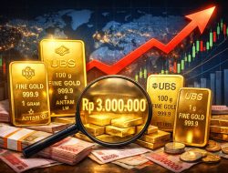 Harga Emas di Awal 2026 Terus Melonjak, Kini Logam Mulia Antam Tembus Rp 3 Juta