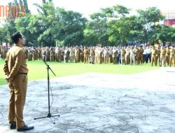 Perdana Pimpin Apel Gabungan, Sekda Agus Tekankan Integritas dan Motifasi ASN Muda Sumenep