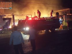 Diduga Dipicu Puntung Rokok, Gudang Kayu di Pamekasan Ludes Terbakar