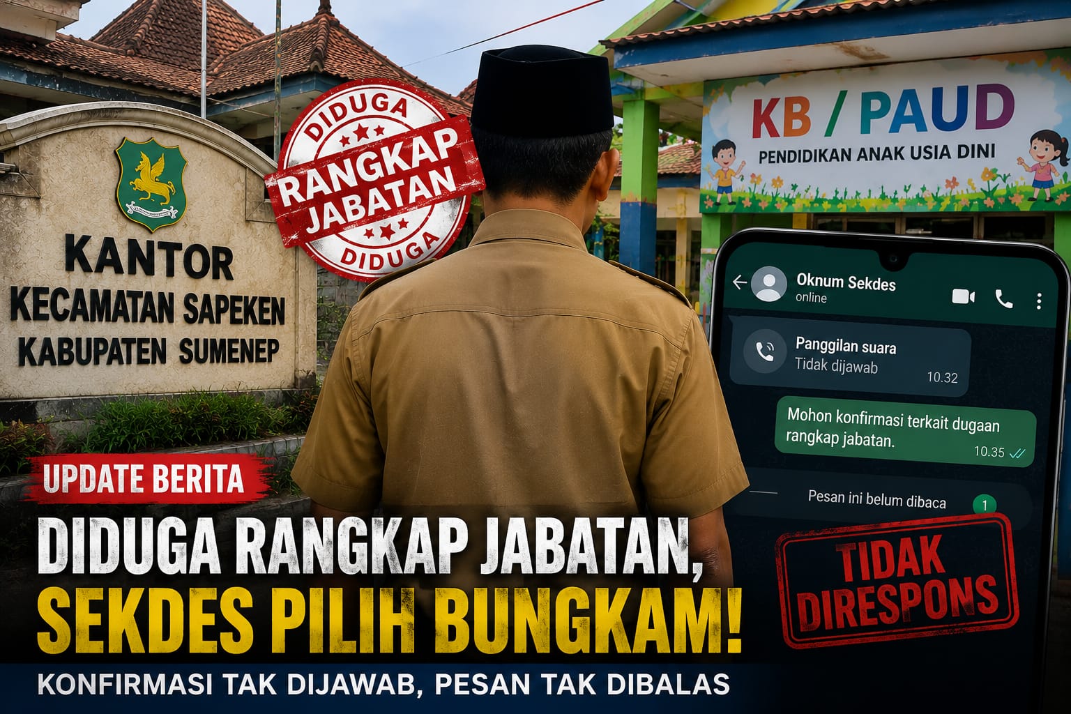 Oknum Sekdes Diduga Rangkap jabatan