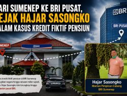 Dari Sumenep ke BRI Pusat, Jejak Hajar Sasongko Dalam Kasus Kredit Fiktif SK Pensiun