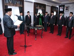 Lantik Empat Kepala OPD Baru, Bupati Fauzi Tekankan Kerja Nyata