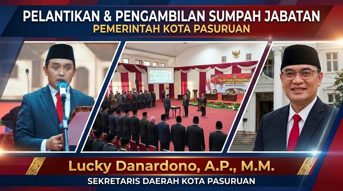 Pelantikan Sekda Kota Pasuruan